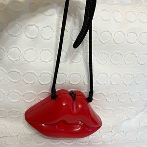 Timmy Woods Purse Red Lips